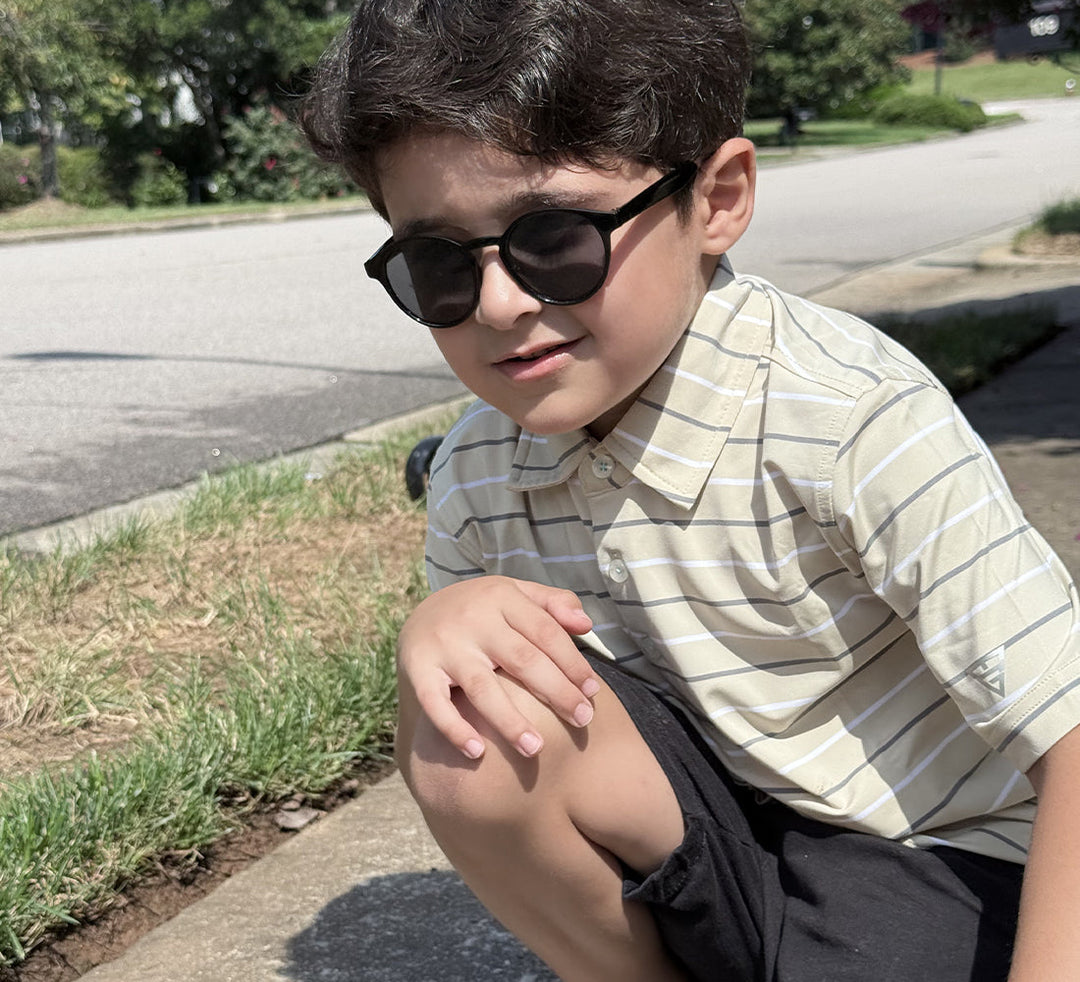 Influencer Testimonials | Kids Stylish Stripe Polo Shirts Review