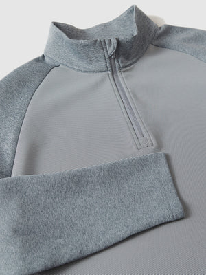 Colorblock Stripe Raglan Quarter Zip