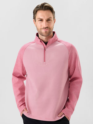 Colorblock Stripe Raglan Quarter Zip