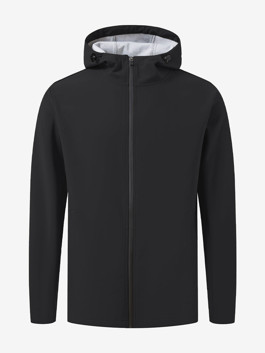 Water-Resistant Heat-Tech Softshell Winter Jacket with Hood