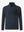3D front view of midweight warm stretchy quarter zip pullover in navy, simple and sleek look.