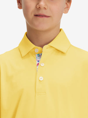 Boys Quick Dry Fit Athletic Solid Polo Shirts