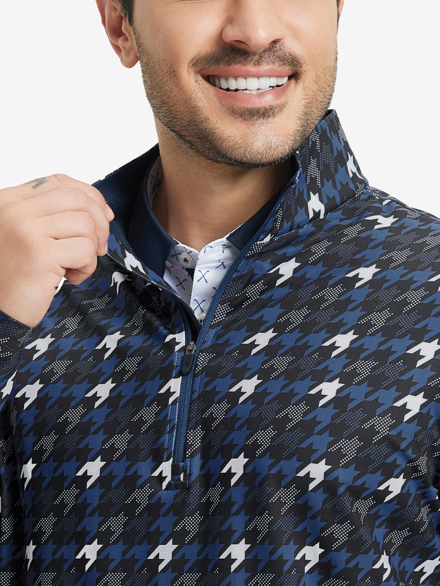Full Print Quarter Zip Pullover