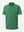 3D view of green stripe upgraded two-tone striped quick dry polo shirt.
