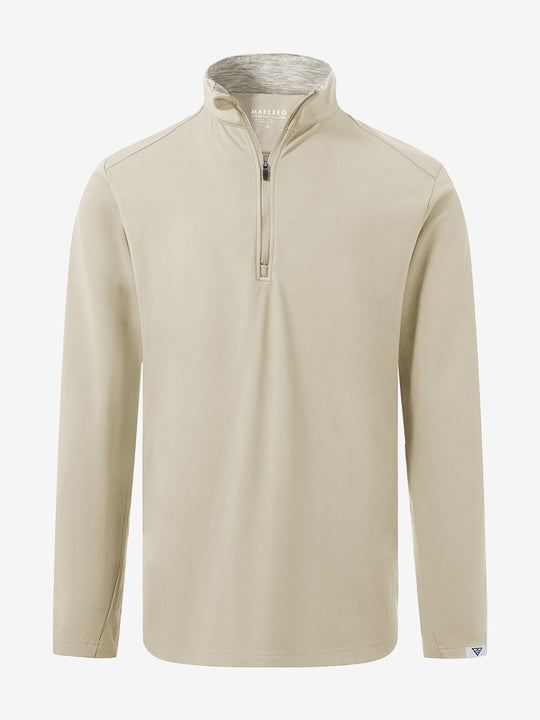 Classic Solid Pocket Fleece Quarter Zip Pullover
