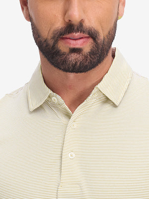 Comfy Breathable Pin-Stripe Golf Polos