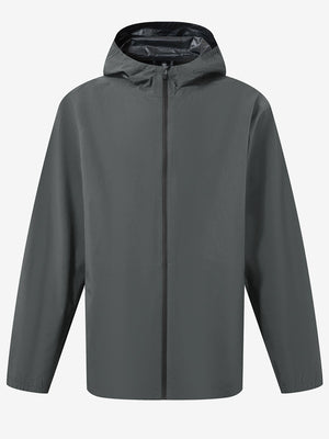 Chaqueta impermeable ligera para la lluvia con capucha