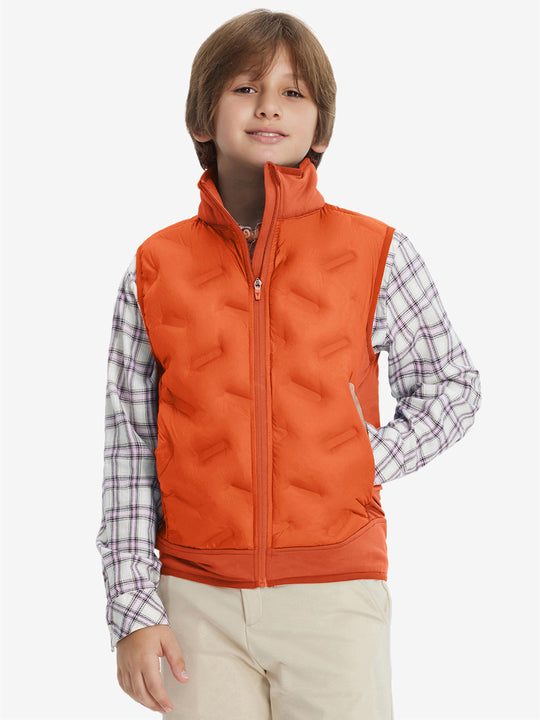 Boys Full-Zip Fleece-Lined Puffer Vest
