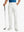 Back pocket detail of Water Repellent 8 Pockets Pants in WHITE，showcasing pocket functionality.