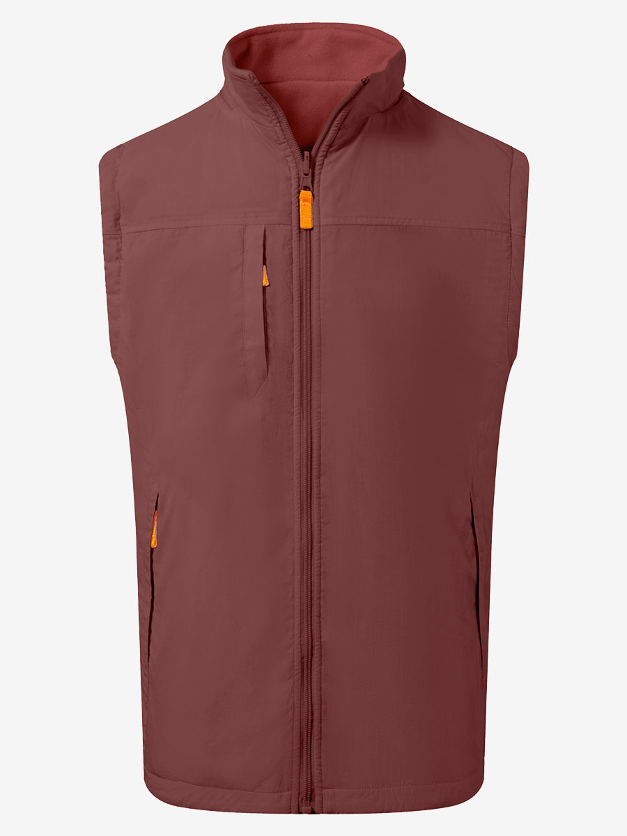 Windproof Fleece Reversible Golf Vest