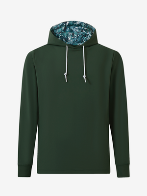 Soft Stretchy Hoodies with Inner Print Hood