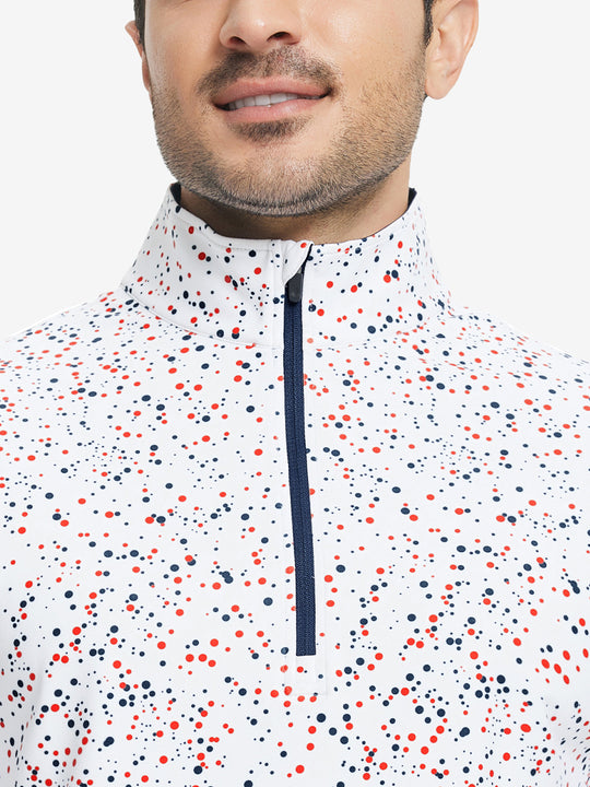 Full Print Quarter Zip Pullover