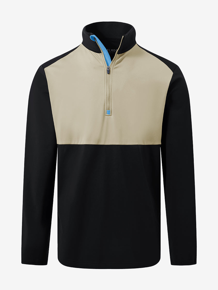 Classic Solid Pocket Fleece Quarter Zip Pullover