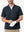 Model front upper body portrait display, lightweight upf50+ short sleeve golf vests jacket in dark grey