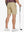 Back lower-body view of model in KHAKI Water Resistant Versatile 8 Pockets Shorts.