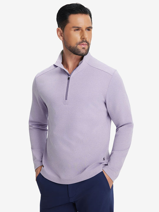 Performance Heather Golf 1/4 Zip Pullover