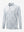 3D front view of the lightweight print long sleeve polo in gray ink splash, modern and athletic design.