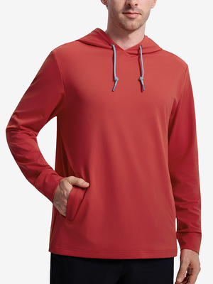 Soft Stretchy Hoodies with Inner Print Hood