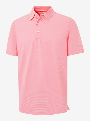 Comfy Breathable Pin-Stripe Golf Polos