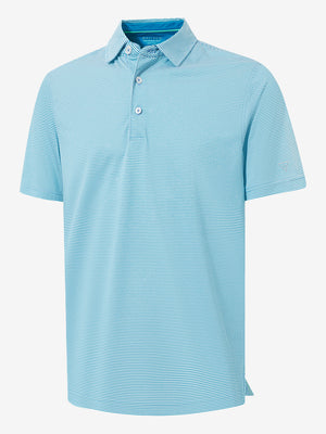 Comfy Breathable Pin-Stripe Golf Polos