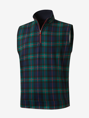 Full Print Quarter Zip Sleeveless Vest Pullover