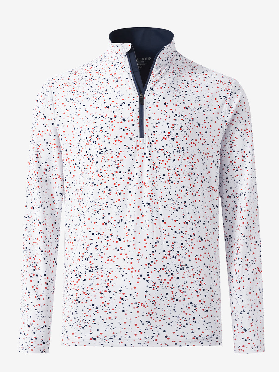 Full Print Quarter Zip Pullover
