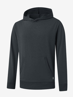 3D front view of the Athletic Golf Hoodie in Brick Heather, designed for comfort and performance.