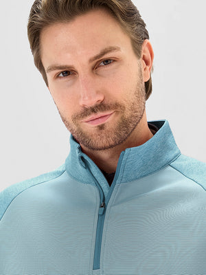 Colorblock Stripe Raglan Quarter Zip