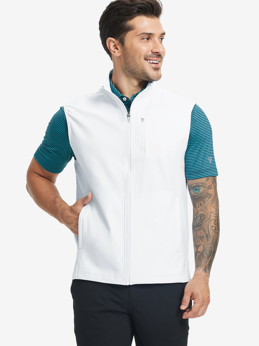 Water-Resistant Fleece Golf Vests