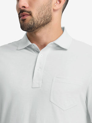 Comfy Cotton Blend Polo Shirts with Pocket