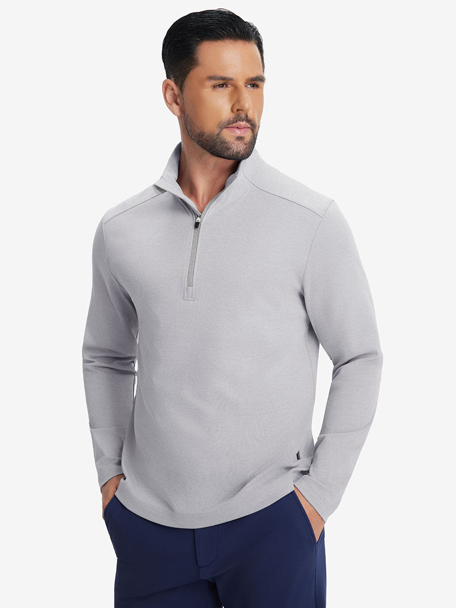 Performance Heather Golf 1/4 Zip Pullover