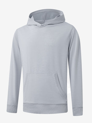 3D front view of the Athletic Golf Hoodie in Brick Heather, designed for comfort and performance.