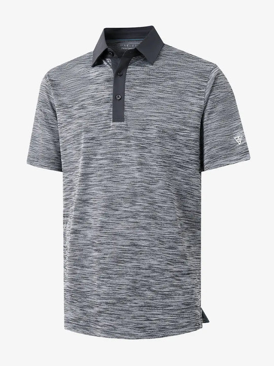 3D render showing dark greyblack heather fabric texture