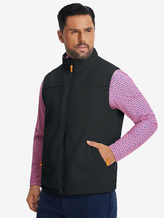 Windproof Fleece Reversible Golf Vest