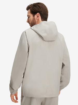 Chaqueta impermeable ligera para la lluvia con capucha