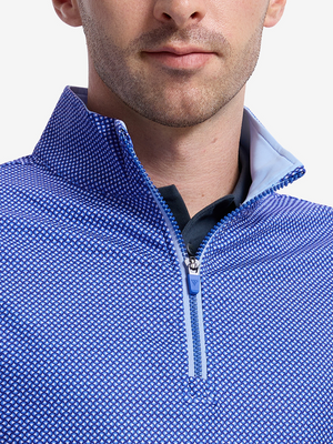 Full Print Quarter Zip Sleeveless Vest Pullover