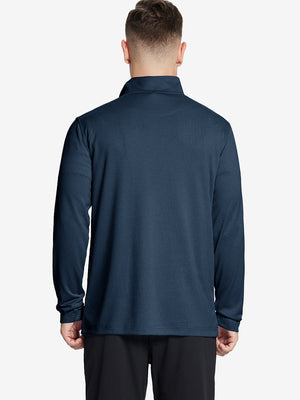 Sudadera con cremallera de cuarto de largo que absorbe la humedad