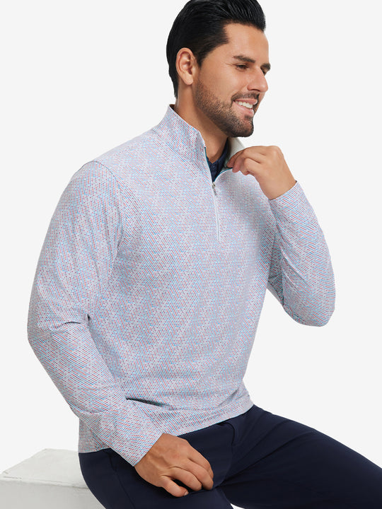 Full Print Quarter Zip Pullover