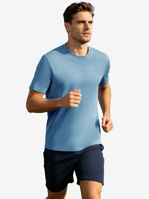 Men's Short Sleeve Slim Fit Roma Knit T-shirt