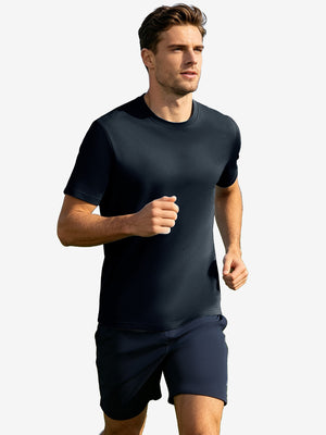 Men's Short Sleeve Slim Fit Roma Knit T-shirt