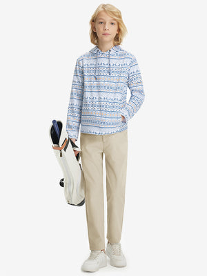 Boys Stretch Fleece Lined Casual Golf Pants
