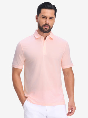 Comfy Breathable Pin-Stripe Golf Polos
