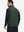 Back view of water-resistant fleece golf vests showing smooth fleece texture in forest green