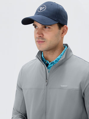 Full Zip Stand Collar Lightweight Windbreaker Jacket