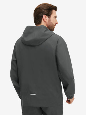 Chaqueta impermeable ligera para la lluvia con capucha