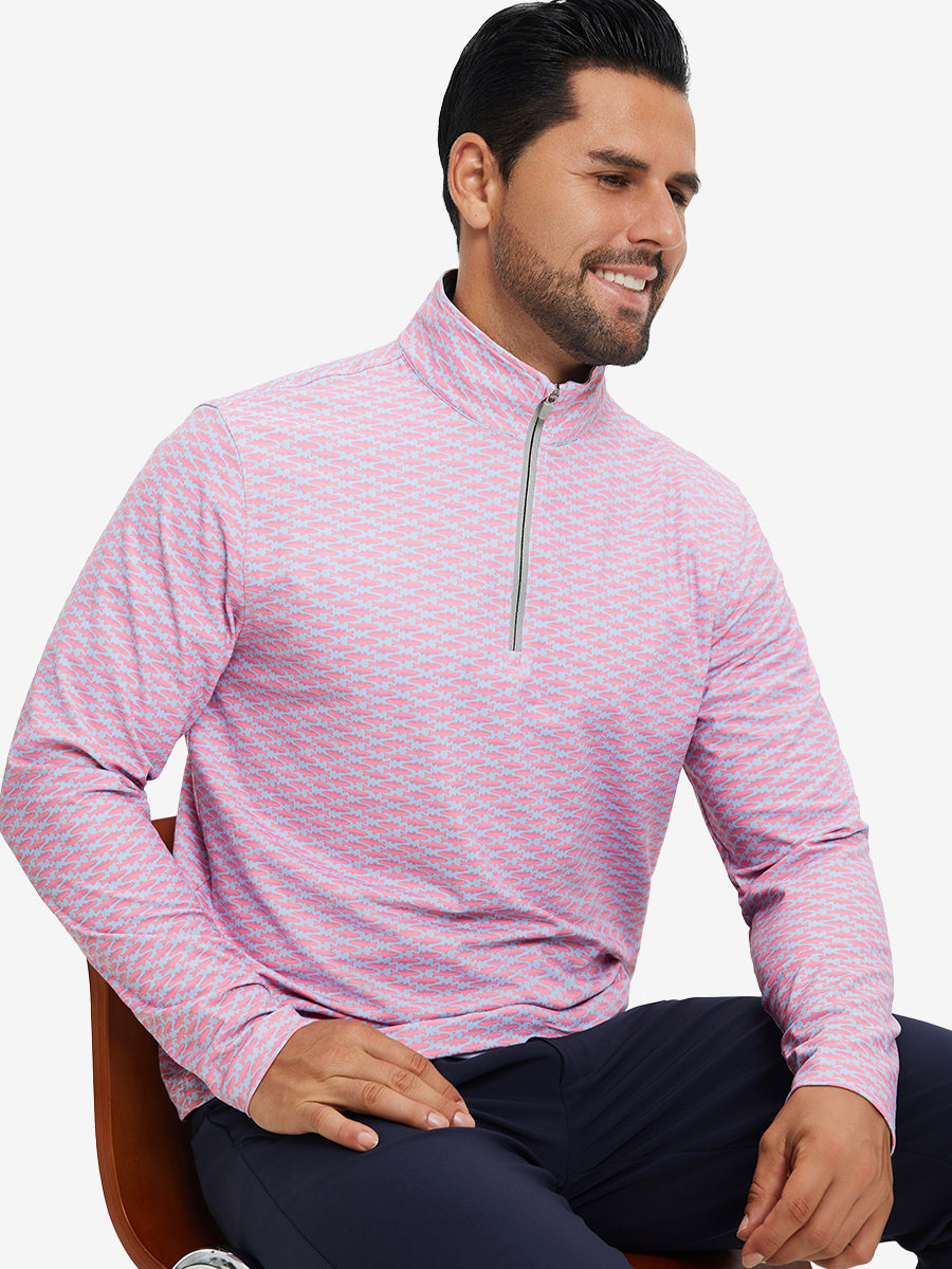 Full Print Quarter Zip Pullover
