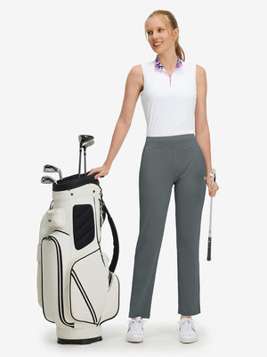 Pantalones de golf ligeros de talle alto para mujer