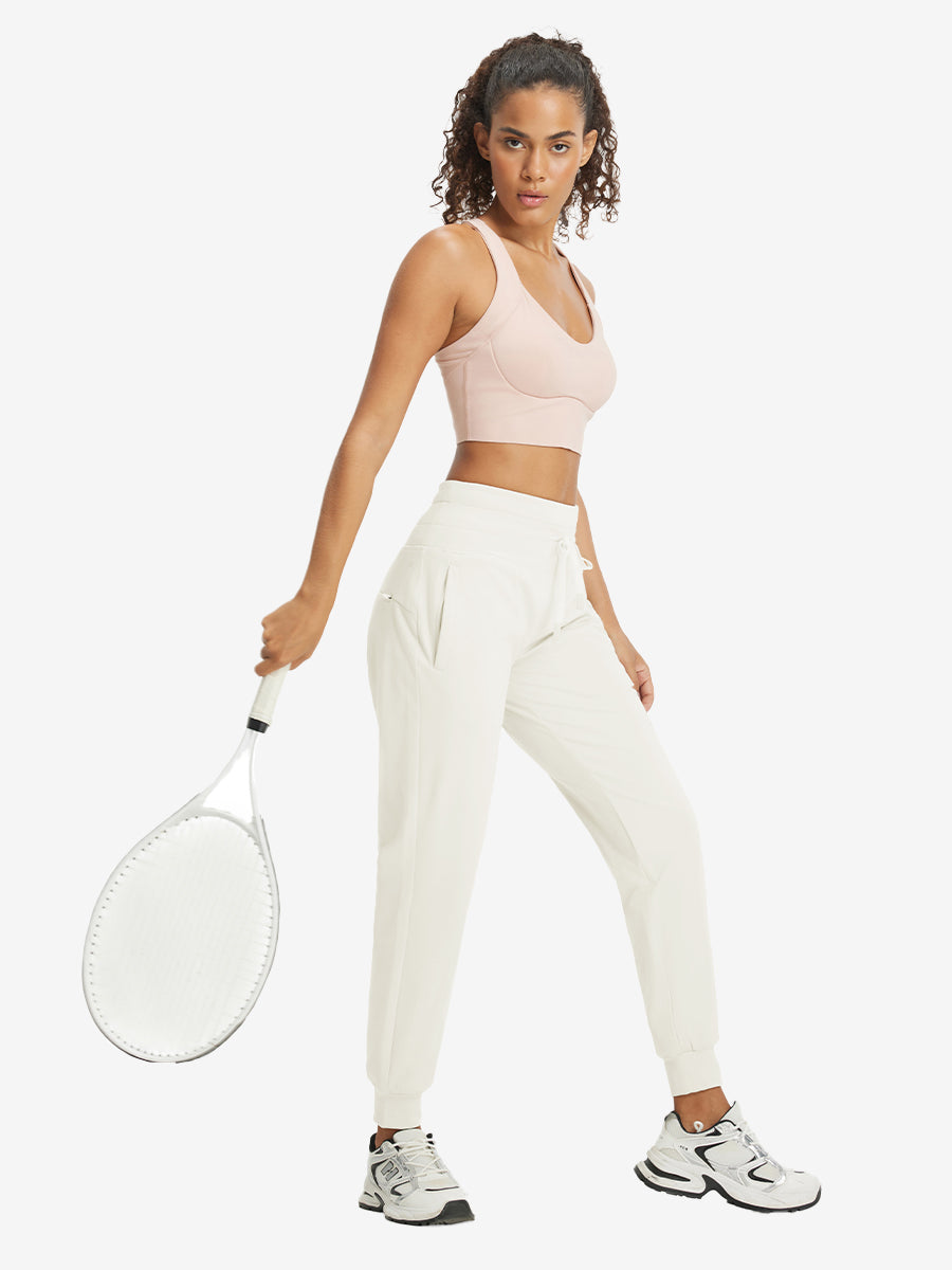 Women's Stretch Fleece Lined Athletic Joggers Sweatpants