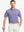 Model poses wearing Everyday Solid Jersey Polo in LAVENDER, front half-body with golf club.