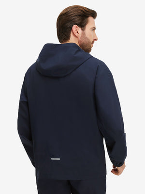 Chaqueta impermeable ligera para la lluvia con capucha